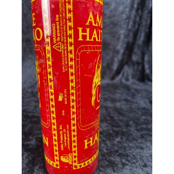 Red Haitian Tie 7-Day Spiritual Candle - Picture 4 of 4